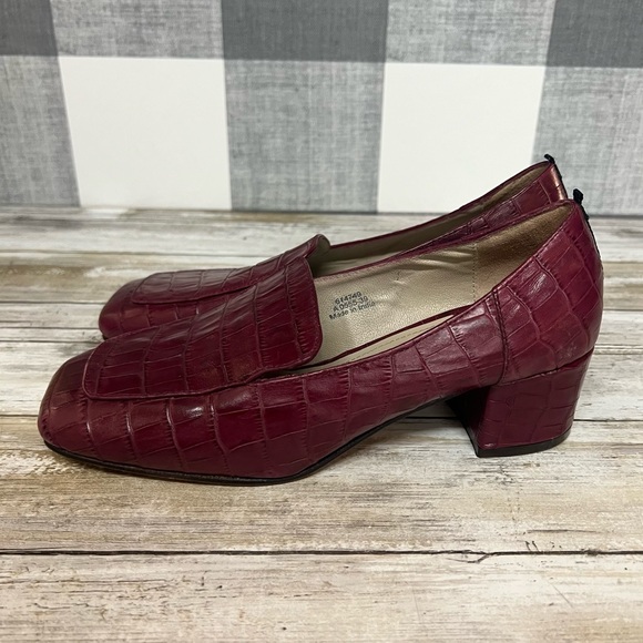 Boden Carina Croc Block Heel Loafers - Picture 5 of 12